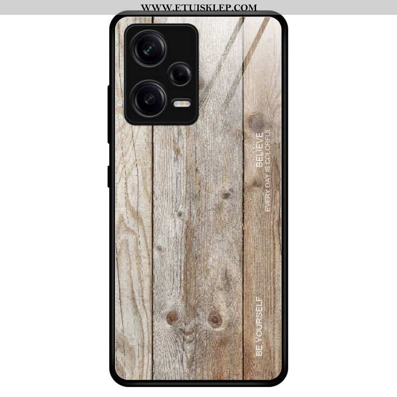 Etui do Poco X5 Pro 5G Szkło Hartowane W Stylu Drewna